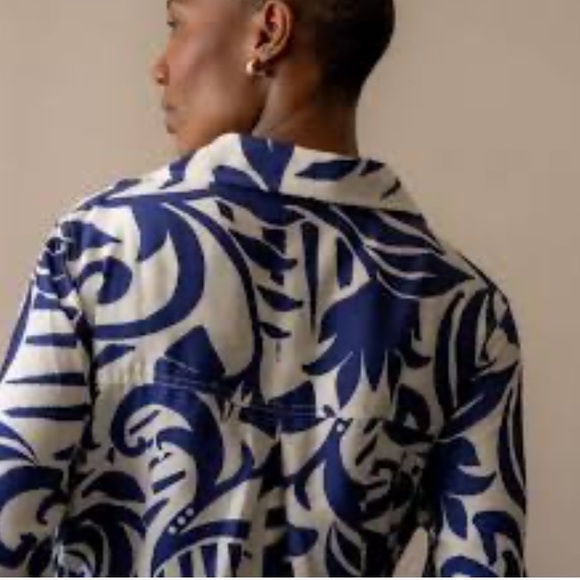 Rachel Zoe Tops - Rachel Zoe Blue and White Button Down Shirt